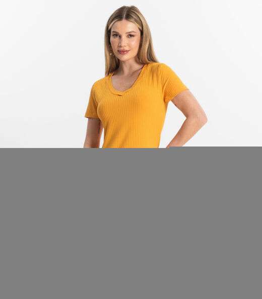 Image_Vestido Feminino Em Ribana Canelada Rovitex Amarelo
