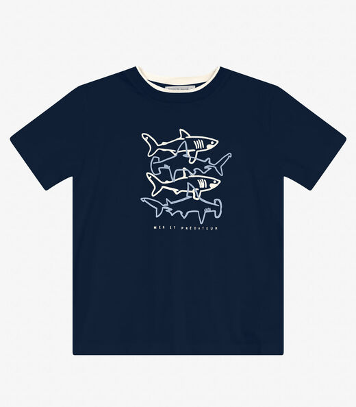 Image_Camiseta Masculina em Meia Malha Trick Nick Azul Marinho