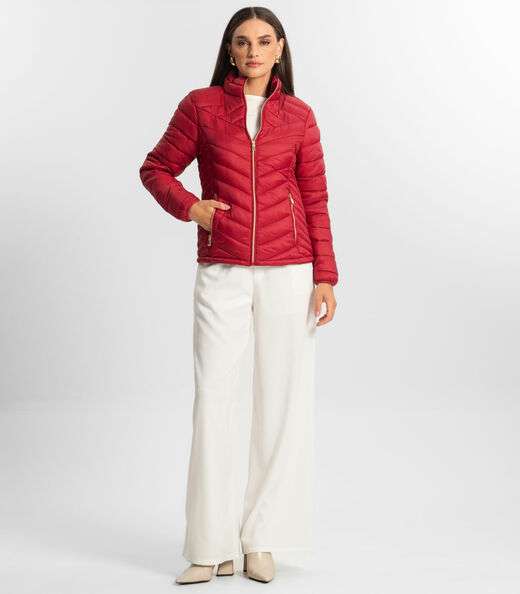 Jaqueta Puffer Feminina Endless Vermelho