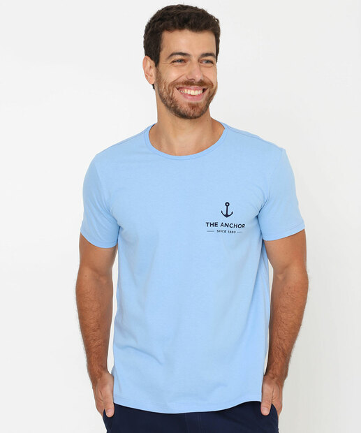 Image_Camiseta Masculina The Anchor Manga Curta Marisa Azul