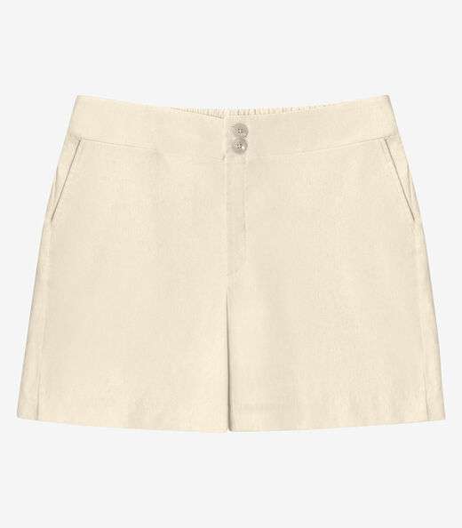 Bermuda Feminina Plus Size Secret Glam Bege