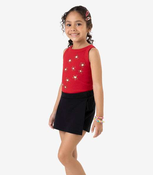 Shorts Saia Moletom Rovi Kids Preto