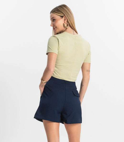 Blusa Básica Feminina Cotton Leve Rovitex Verde