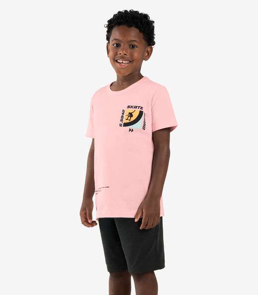 Image_Conjunto Infantil Camiseta Com Bermuda Rovi kids Rosa