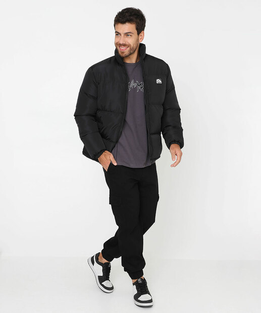 Jaqueta Masculina Puffer Marisa Preta