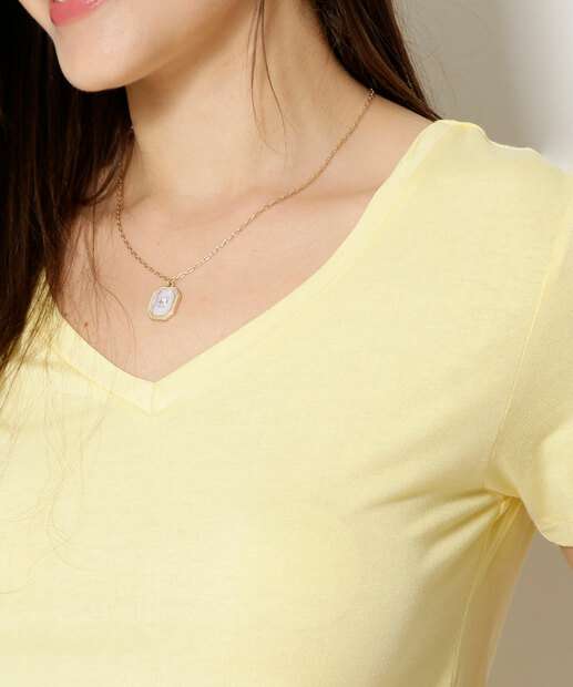 Blusa Feminina Básica Viscolycra Manga Curta