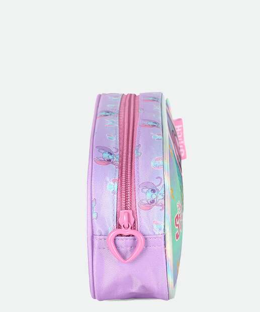 Estojo Escolar Infantil Stitch e Angel Disney