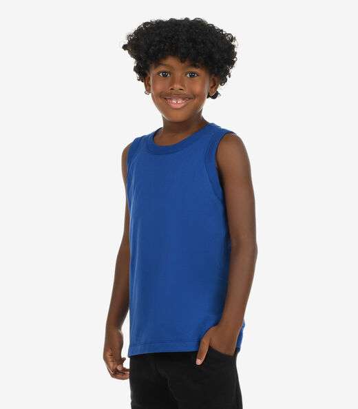 Regata Básica Infantil Masculina Rovi Kids Azul