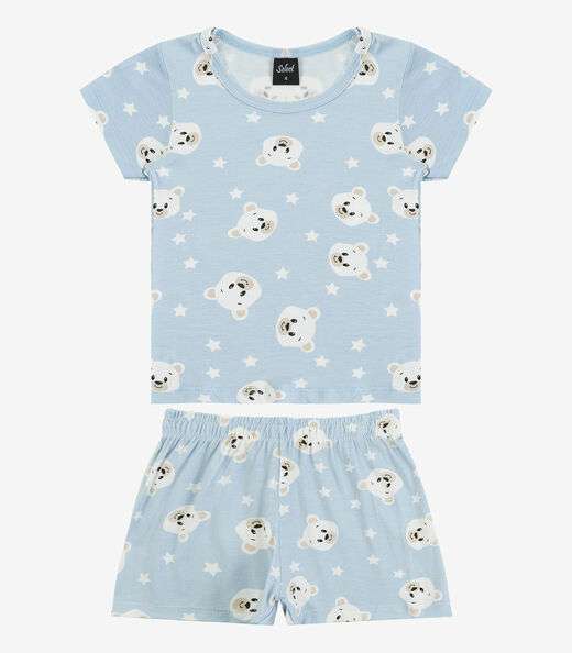 Image_Pijama Infantil Blusa com Shorts Select Azul