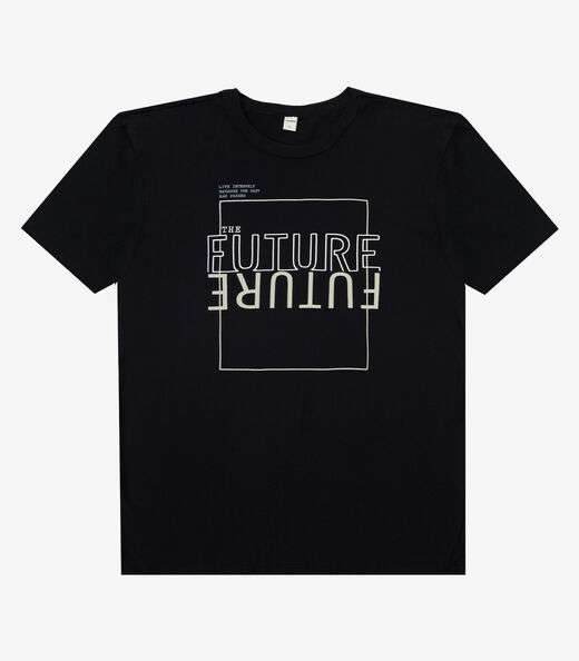 Image_Kit Camiseta Adulto Masculino Meia Malha Rovitex Preto