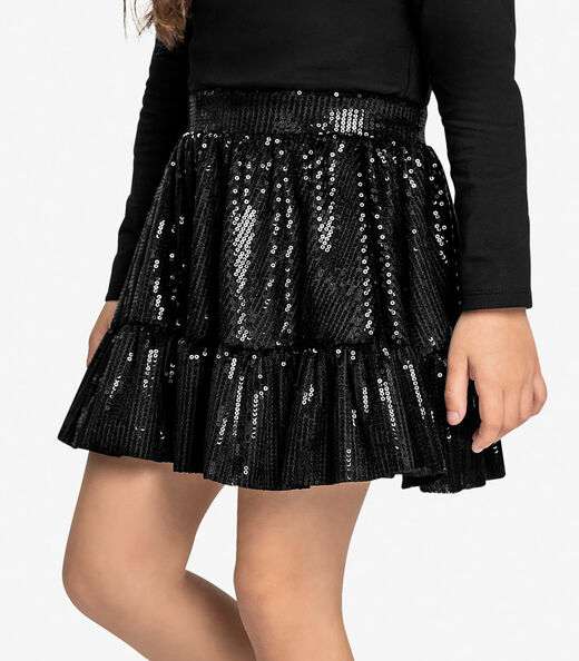 Conjunto Infantil Blusa Com Saia Trick Nick Preto