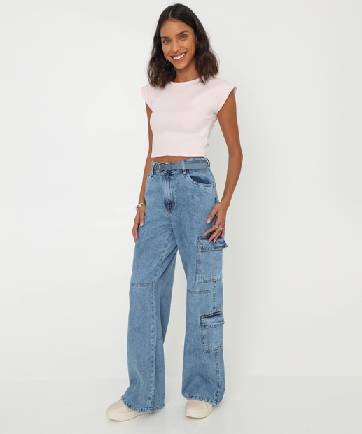 Image_Calça Jeans Cigarrete Feminina Cintura Alta 