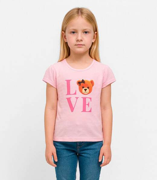 Image_Blusa Infantil Feminina em Cotton Leve Trick Nick Rosa
