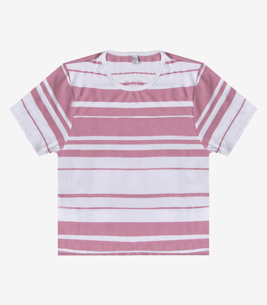 Blusa Feminina Básica Em Tecido Tian Infinita Cor Rosa