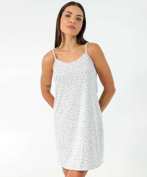 Image_Camisola Estampa Estampa Poá Alças Finas Marisa Cinza