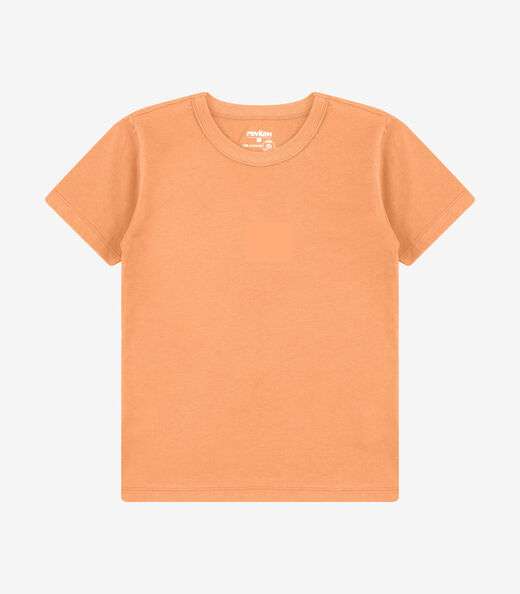 Camiseta Infantil Menino Básica Rovi Kids Laranja