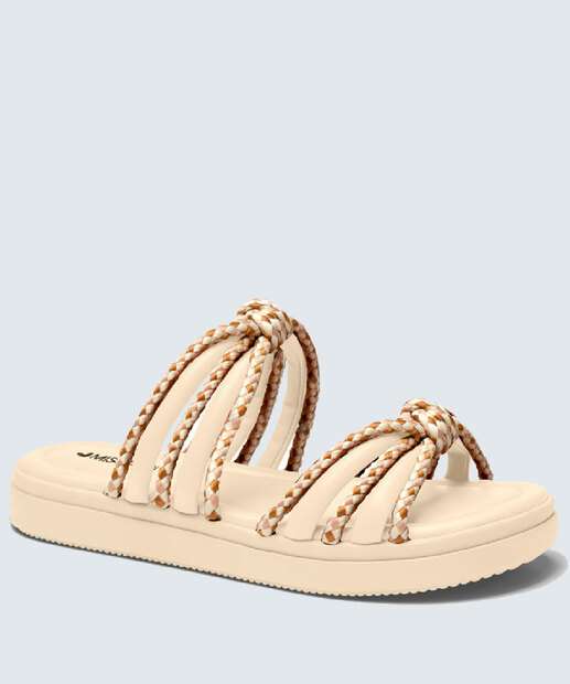 Rasteirinha Feminina Tiras Mississipi