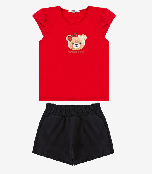 Blusa Feminina Infantil Trick Nick Vermelho