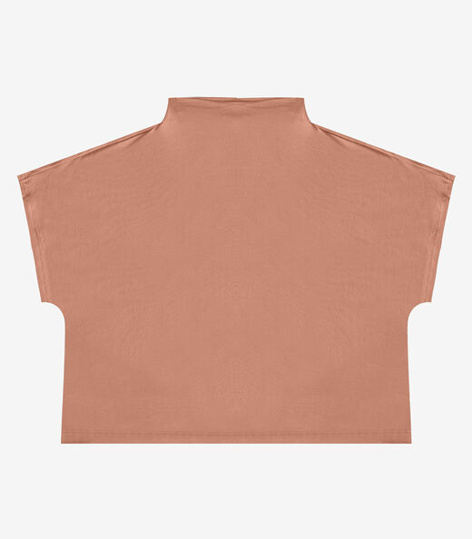 Blusa Feminina Com Gola Chaminé Select Marrom