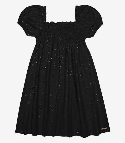 Image_Vestido Curto Lastex Cotton Glitter Trick Nick Preto