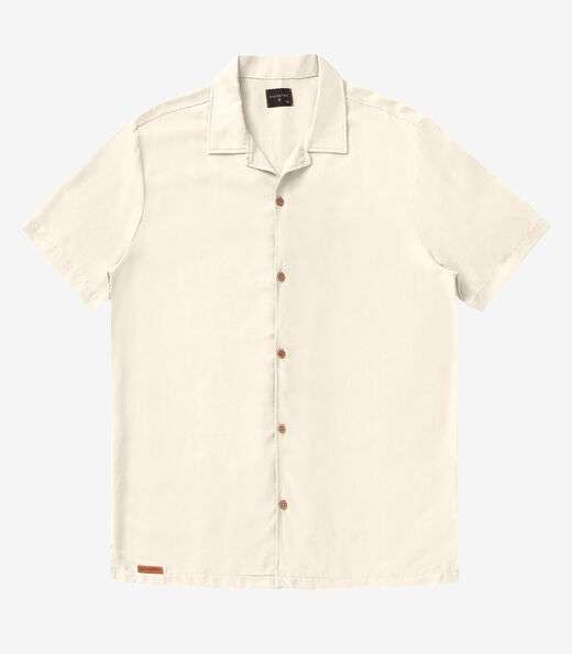 Camisa Masculina Viscolinho Diametro Bege