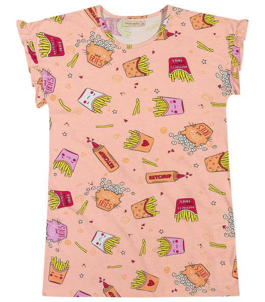 Camisola Infantil Feminina Snacks Trick Nick Rosa