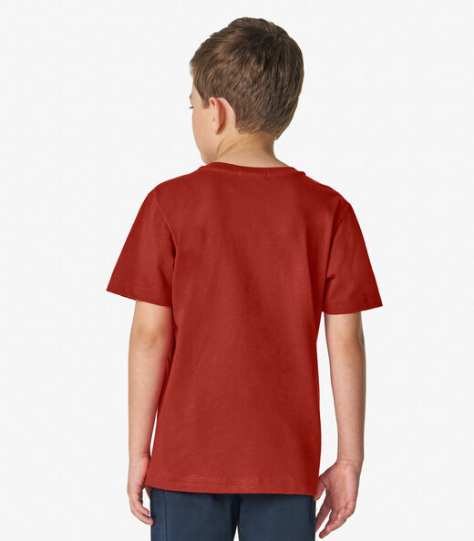 Camiseta Masculina em Meia Malha Trick Nick Laranja