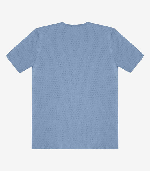 Camiseta Masculina Básica Em Malha Drop Select Azul