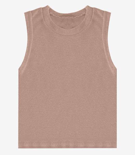 Regata Básica Infantil Lisa Soletex Marrom