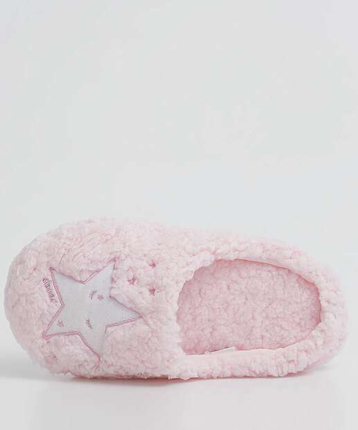 Pantufa Feminina Pelúcia Estrela Marisa
