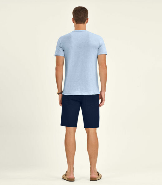 Bermuda Masculina em Sarja Diametro Azul