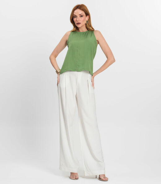 Regata Feminina Curta Decote Redondo Endless Verde