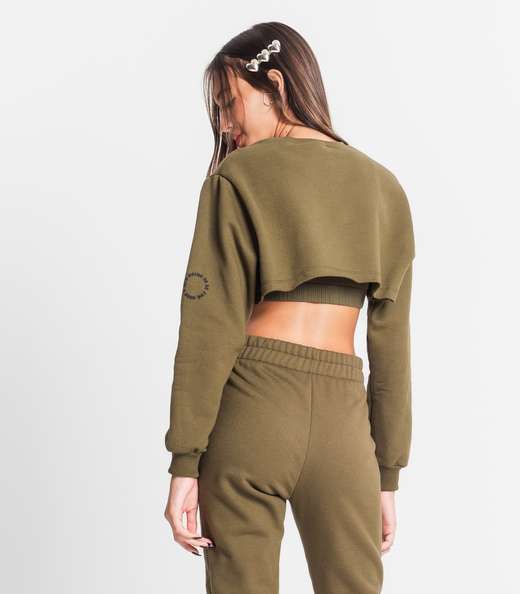 Conjunto Blusão Com Top Juvenil Feminino Minty Verde