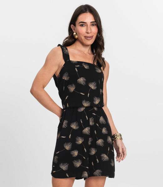 Macaquinho Feminino Curto Infinita Cor Preto