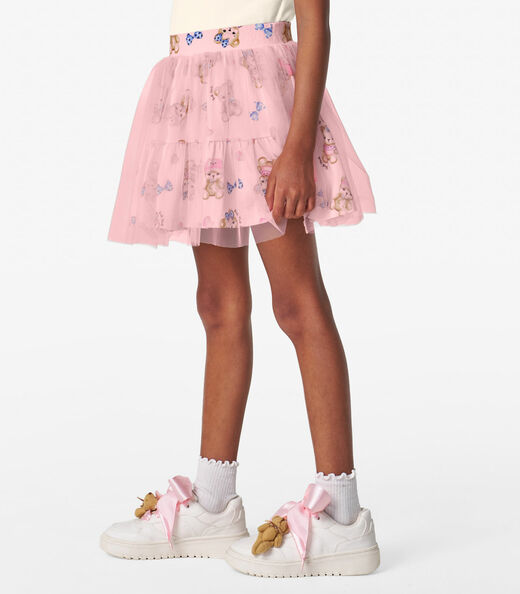 Conjunto Menina Blusa com Saia Trick Nick Off White