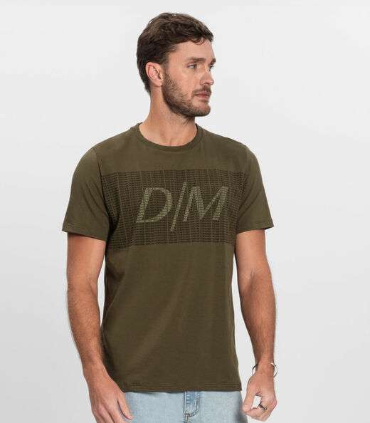 Camiseta Masculina Cotton Leve Diametro Verde