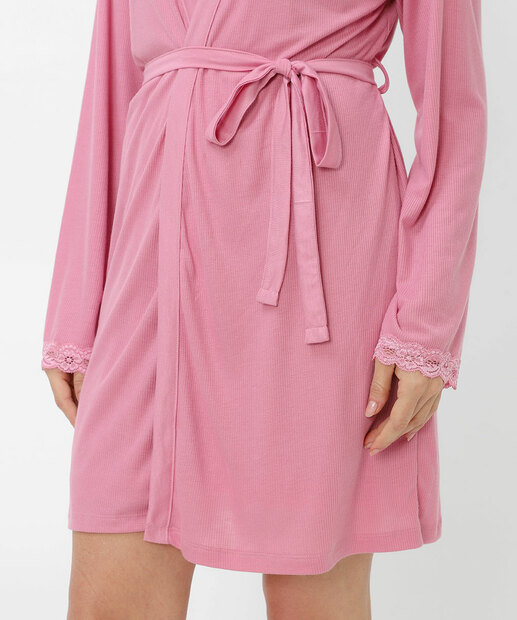 Robe Feminino Maternidade Renda Marisa Rosa