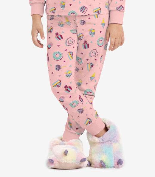 Pijama Infantil Menina Em Meia Malha Rovi Kids Rosa
