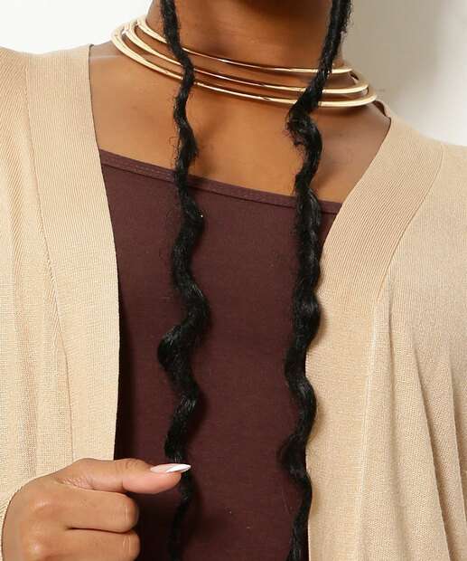 Cardigan Feminino Bolsos Alongado Marisa