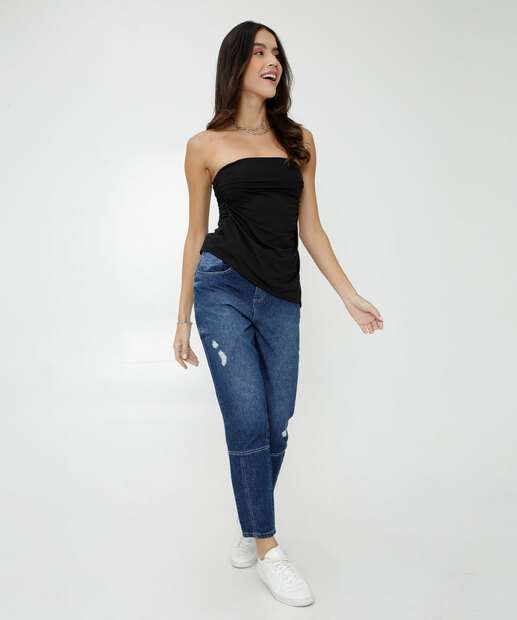 Blusa Feminina Tomara Que Caia Assimétrica Marisa