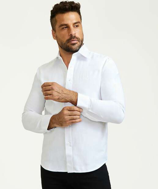 Camisa Masculina Linho Manga Longa Rock & Soda