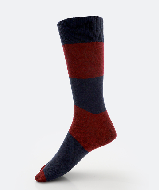 Meia Masculina Cano Longo Listras MR 