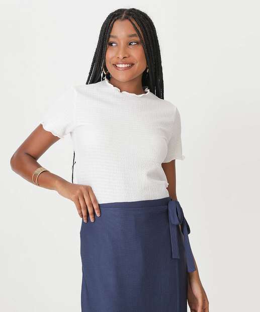 Image_Blusa Feminina Overlock Textura Marisa Branco