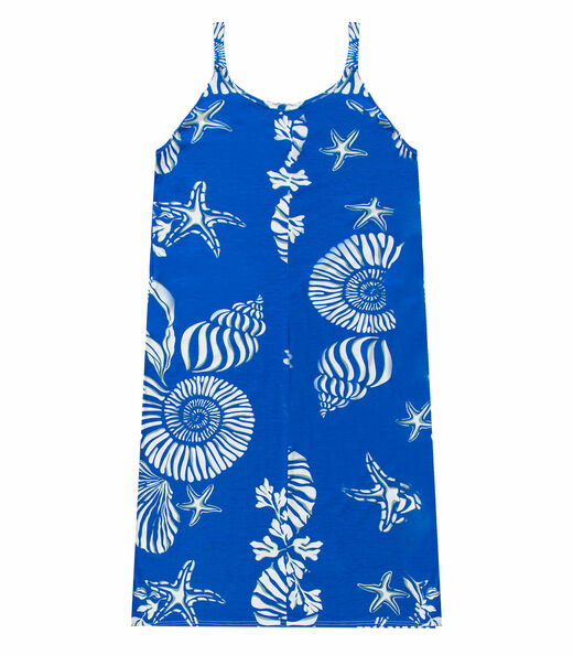Vestido Estampado Rovitex Azul