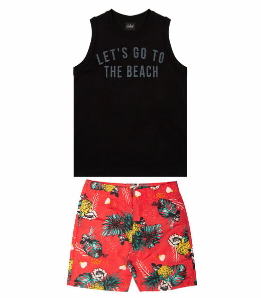 Conjunto Infantil Rovitex Kids Preto
