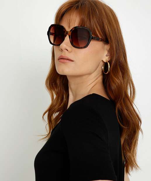 Óculos de Sol Feminino Quadrado Marisa