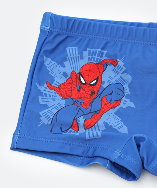Sunga Infantil Homem Aranha Marvel Tam 4 a 12 Azul