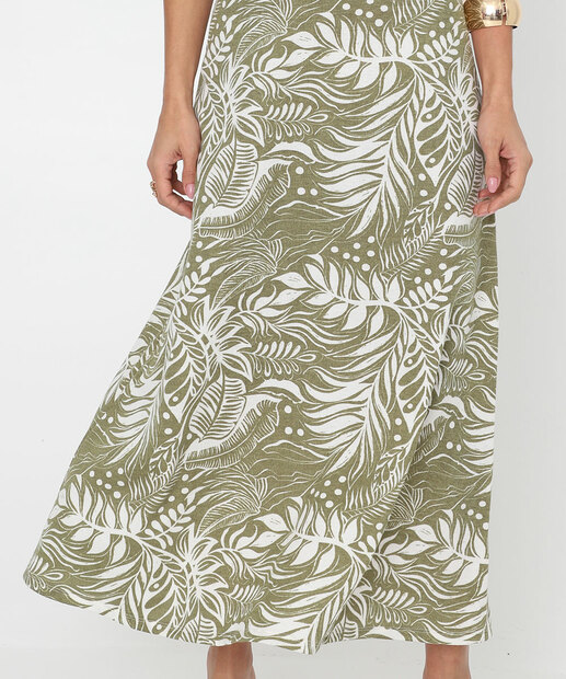 Vestido Longo Feminino Halter Neck Marisa Verde
