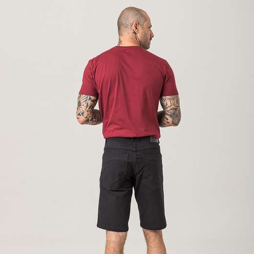 Bermuda Sarja Masculina Preta Zune