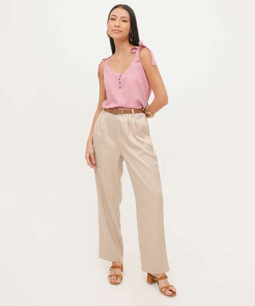 Calça Feminina Reta Alfaiataria Marisa